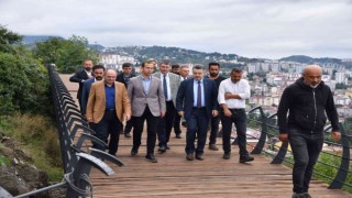 Trabzon şehir merkezi seyir terasından seyredilecek