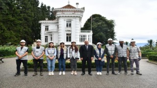 Trabzondaki Atatürk Köşkü restorasyon çalışmaları nedeniyle ziyarete kapatıldı