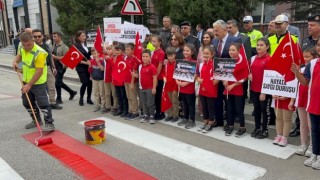 Trafikte yaya önceliğine dikkat çekmek amacıyla etkinlik düzenlendi
