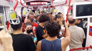 Tramvayda gerginlik: Çevik kuvvet olaya müdahale etti