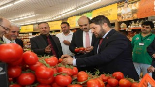 Türkiyenin en ucuz salkım domatesi Aziziyede