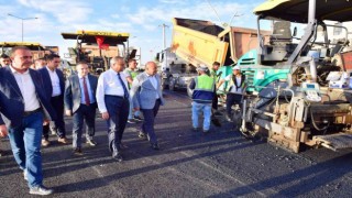 Vali Ali İhsan Su, yol yapım çalışmasını denetledi
