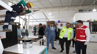Vali Ayhan Haliliyede yürütülen çalışmaları inceledi