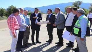 Vali Çelik, Tavşanlı-Emet-Simav yolunda incelemelerde bulundu