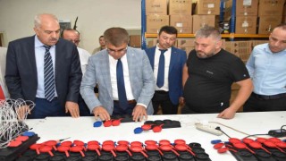 Vali Gürel Öğlebeli Sanayi Sitesindeki esnaflarla bir araya geldi