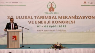 Vali Kızılkaya, 34. Ulusal Tarım Mekanizasyon ve Enerji Kongresinin açılışına katıldı