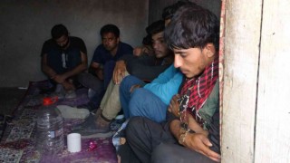 Vanda kömürlükte 13 göçmen yakalandı