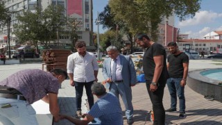 Vazo Meydan çalışmaları sürüyor