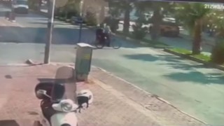 Yaşlı adamın bisikletiyle ölüme gidişi kameraya yansıdı