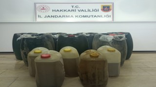 Yüksekovada 600 litre kaçak akaryakıt ele geçirildi