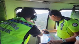 Zonguldakta havadan trafik denetimi gerçekleştirildi