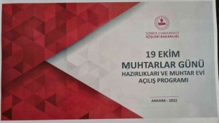 400 muhtar, Ankaradaki muhtar evi açılışına katılacak