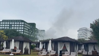 5 yıldızlı otelin restoranı yangında küle döndü