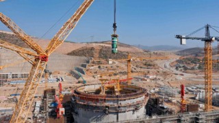 Akkuyu NGSde 1nci ünitenin basınç kompansatörü kurulumu tamamlandı