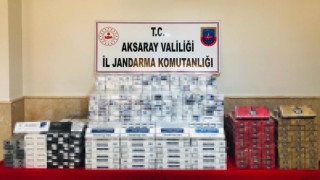 Aksarayda jandarmadan kaçak sigara operasyonu