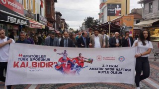 Amatör Spor Haftası kutlamaları renkli görüntülerle başladı