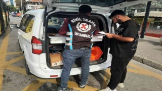 Ambulansa yol vermeyen korsan taksiciye ceza yağdı