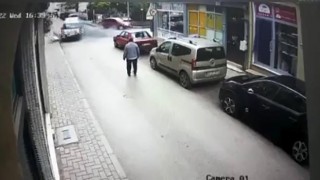 Anne kızın ölümle burun buruna geldiği anlar kamerada