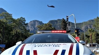 Antalyada helikopterli trafik denetiminde ceza yağdı