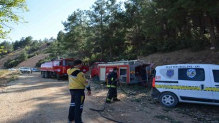 Antalyada orman yangını büyümeden söndürüldü