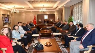 ATSO yönetimi, Vali Çuhadar ve Başkan Kılınç ile bir araya geldi