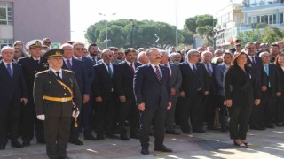 Aydında 29 Ekim kutlamaları çelenk sunma töreni başladı