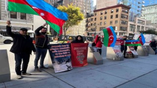 Azerbaycanlılar, Ermenistanın katliamlarını ve provokasyonlarını New Yorkta protesto etti