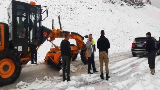 Bahçesaray Kaymakamı Alimoğlu 3 bin rakımlı Karabet Geçidinde