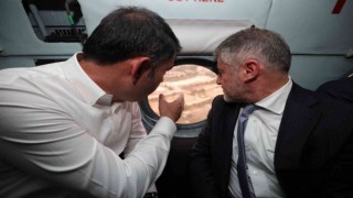 Bakanlar kentsel dönüşüm alanını havadan inceledi