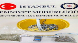 Balkondan sepet sarkıtarak uyuşturucu ticareti yapan zehir tacirleri yakalandı