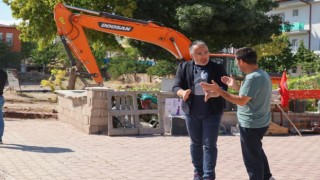 Başkan Mehmet Savran altyapı yenileme çalışmalarını inceledi