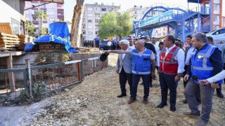 Başkan Seçer alt yapı çalışmalarını yerinde inceledi
