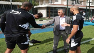 Beşiktaşta Başkan Çebi, Trabzonspor maçının hazırlıklarını takip etti