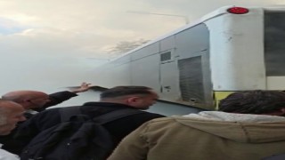 Beykozda İETT otobüsünde çıkan yangın vatandaşlar tarafından söndürüldü