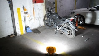 Bir aydır otoparkta duran motosiklet çalıntı çıktı