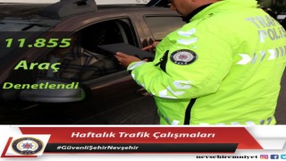 Bir hafta da 11 binden fazla araç denetlendi