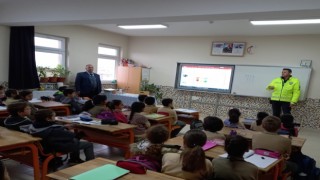 Bolvadinde öğrencilere trafik eğitimi verildi