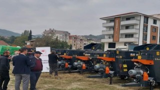 Boyabatta çiftçiye yüzde 70 hibeli makine