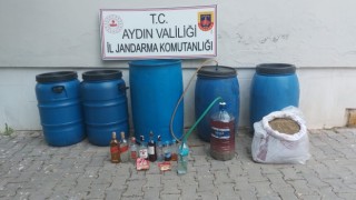 Bozdoğanda 530 litre el yapımı içki ele geçirildi