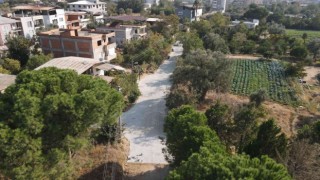 Bozyurtta yol çalışması sürüyor