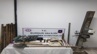 Burdurda kaçak kazı operasyonu