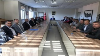Burhaniyede Mahalle Muhtarları toplantısı yapıldı
