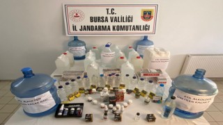 Bursada jandarmadan sahte rakı operasyonu