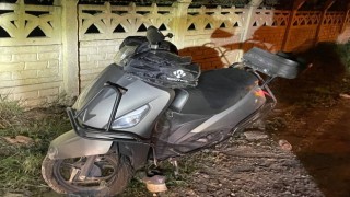 Bursada otomobille çarpışan motosikletteki kurye yaralandı