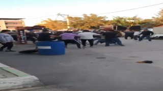 Bursada pazar esnafı birbirine girdi, ortalık savaş alanına döndü