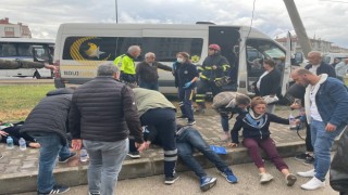 Bursada servis minibüsünde can pazarı...