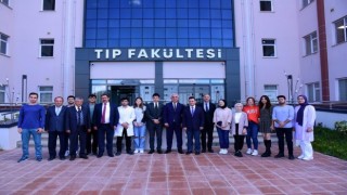 Çakır ve Vidinlioğlundan eğitim vermeye başlayan Tıp Fakültesine ziyaret