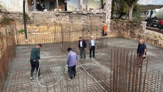 Çanda Küçükyepe Köyü Cami inşaatı yapımına başlandı