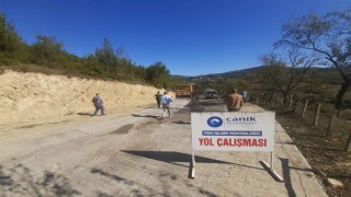 Canikte yol çalışmaları sürüyor