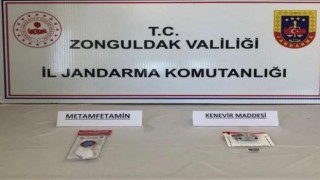 Çaycumada metamfetamin ve esrar ele geçirildi